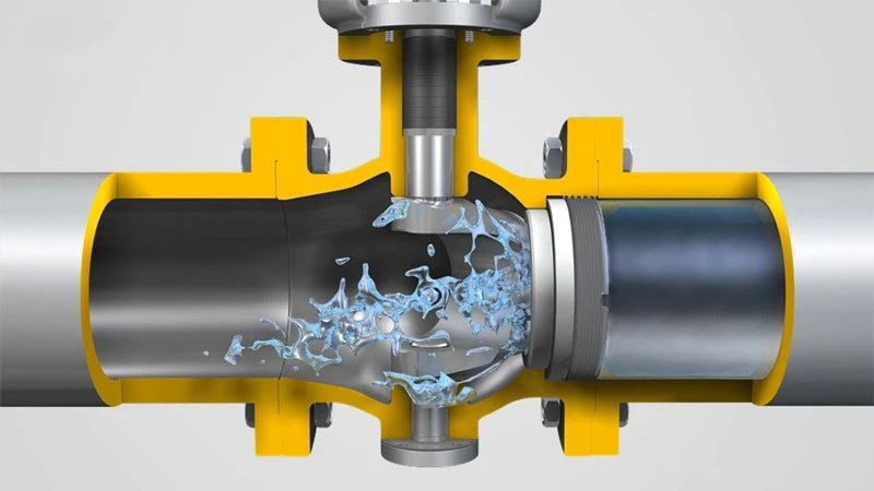 offset ball valve_